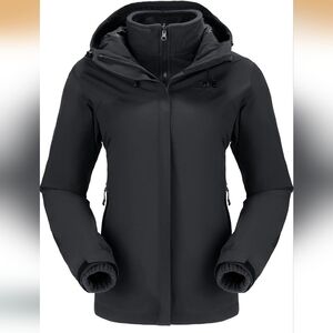 Women's Black Hooded Jacket